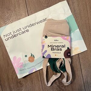 Huha mineral bra, triangle style, XL.